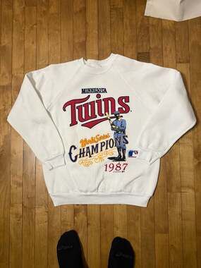 Vintage 1987 Minnesota Twins World Series Champions Crewneck Sweatshirt MLB